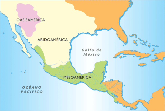 Mesoamérica, Aridoaméica y Oasisamérica