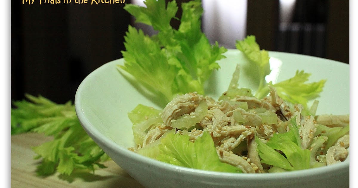 My Trials in the Kitchen Oriental Chicken and Celery Salad served with