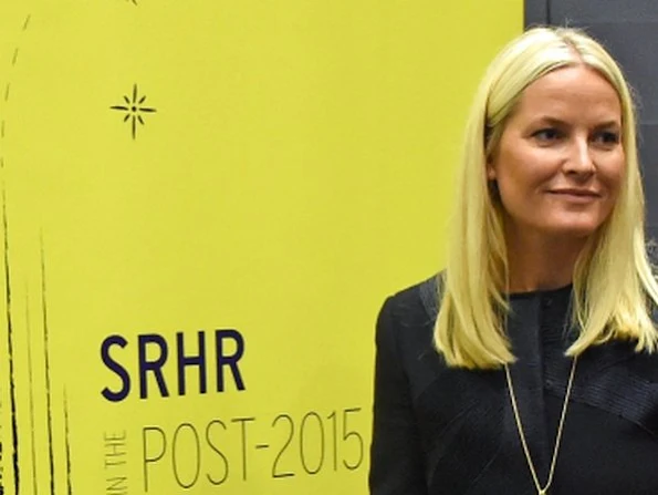 Crown Princess Mette-Marit attended the HIV15 conference and the EuroNGO conference "Sexual and reproductive health and rights in the post-2015 agenda and beyond: mapping the way forward" in Oslo