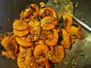 shrimp, Malaysian, dinner, salted egg, deep fried, crab, seafood, wok