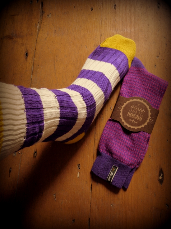 Two pairs of Two Socks socks Grey Fox