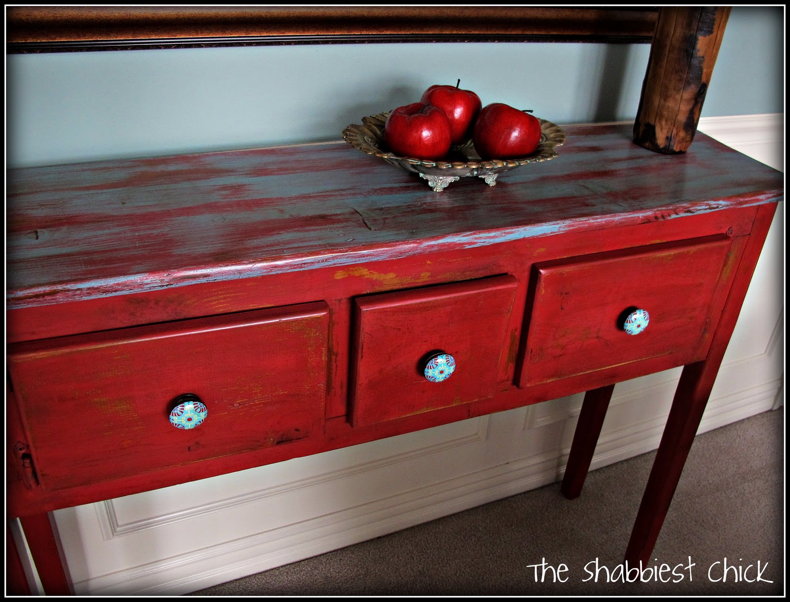 The Shabbiest Chick Rusticish Table and Some Homemade Chalk Paint