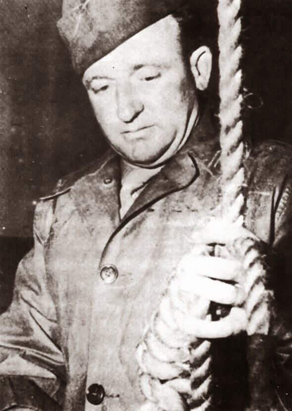 nuremberg woods executions 1946 john gallows death samurai 1109 police sergeant readies master october