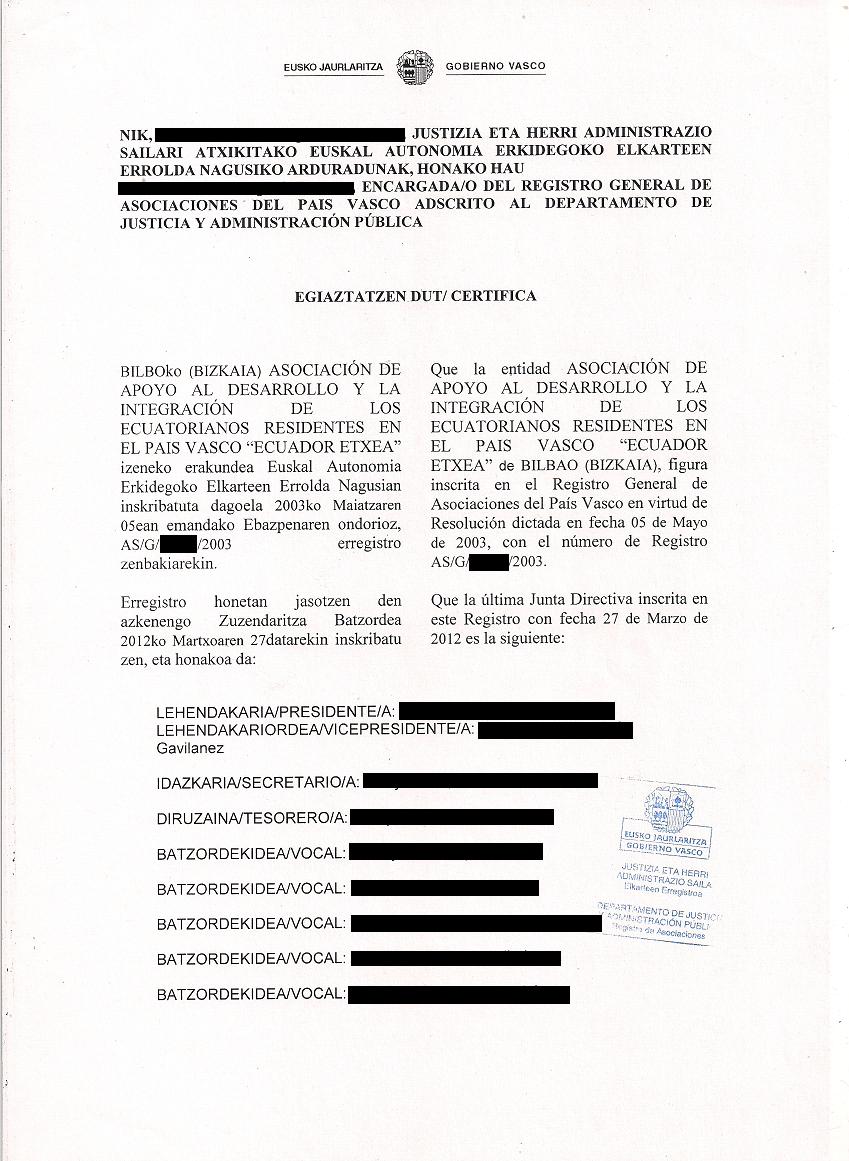 ¿Son Legales? – Ecuador Etxea