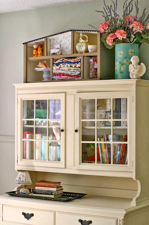 The Gahan Girls Repurposed Dollhouse Quaint Shelving