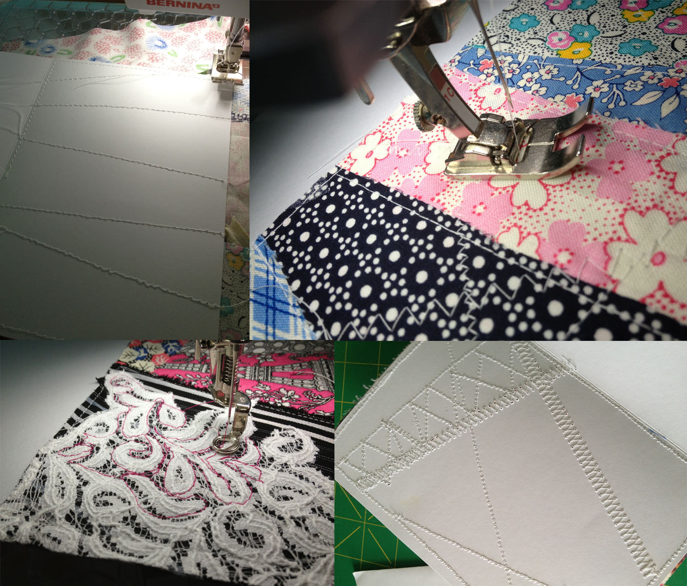 DIY Tutorial Stitched Fabric Cards