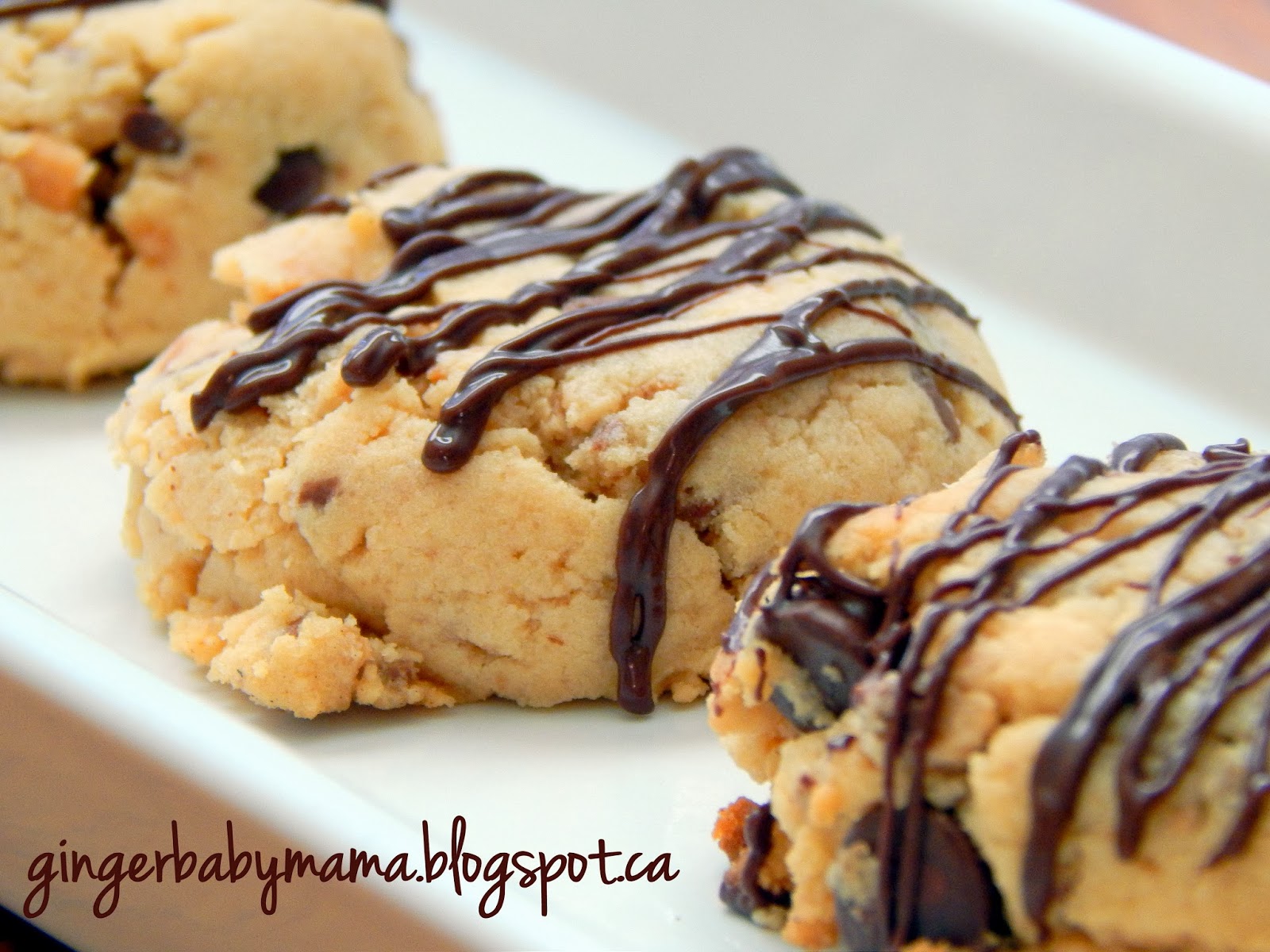 GingerBabyMama Peanut Butter Heath Bar Cookies
