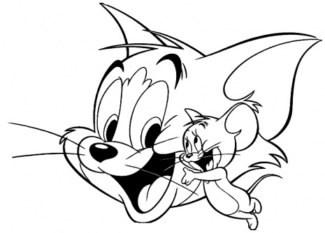 Tom and Jerry Coloring Pictures Wallpaperholic Tom and Jerry Coloring