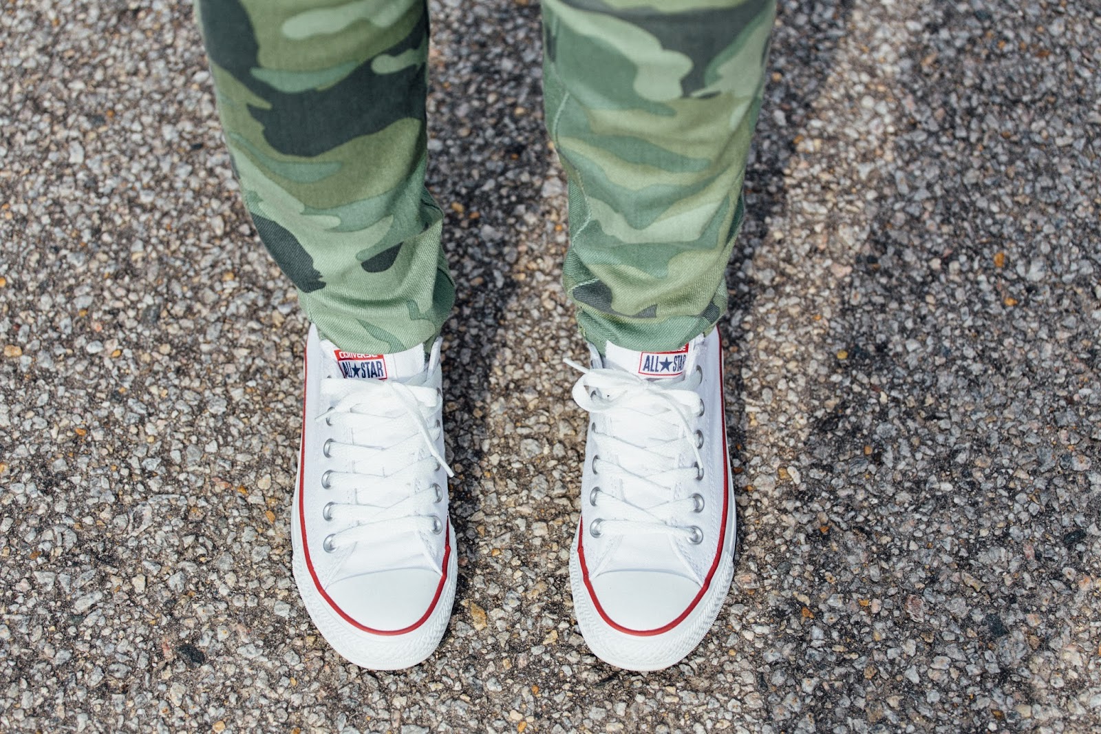 Camo and Converse - The Bobbed Brunette