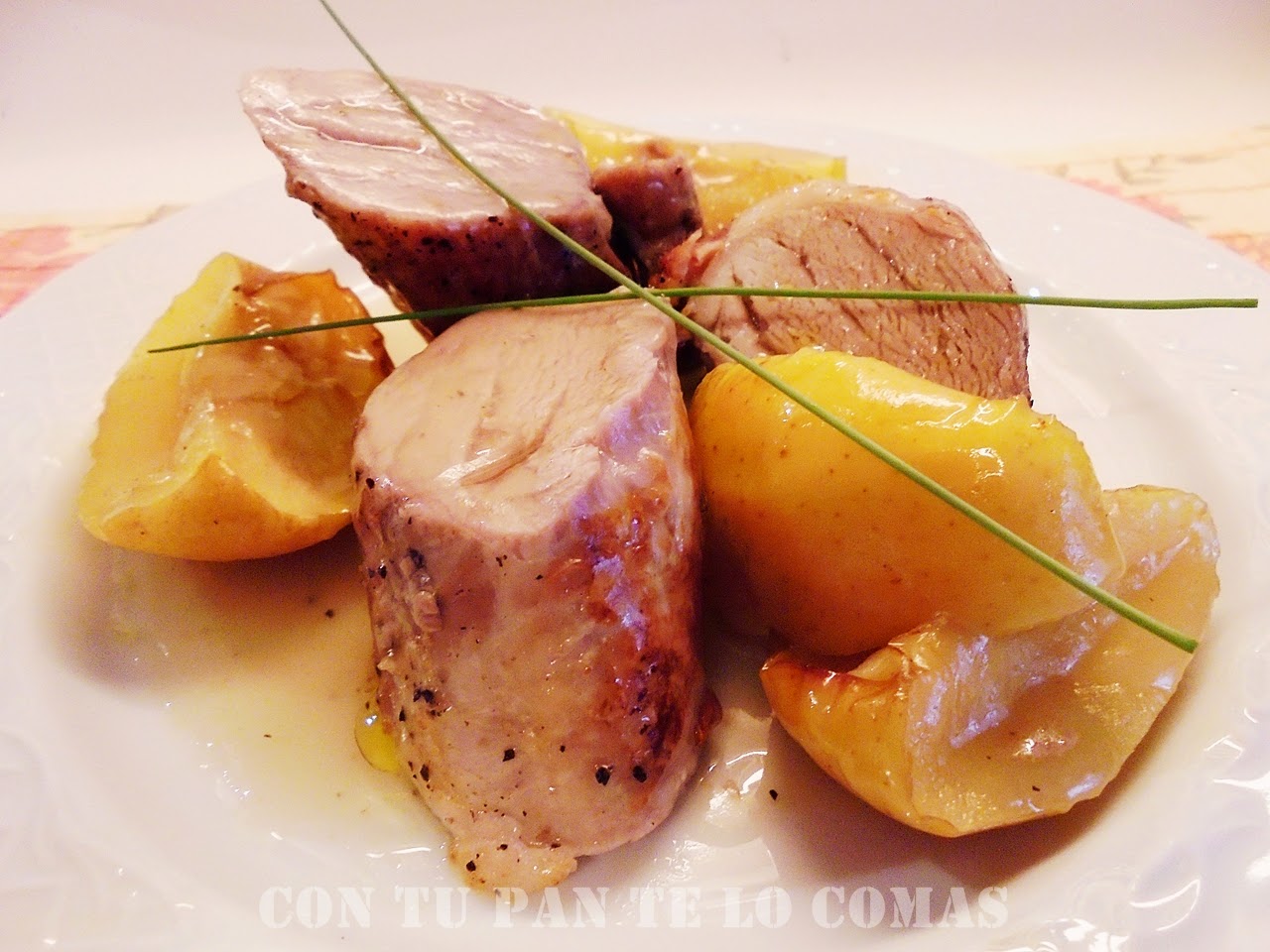 Solomillo De Cerdo Con Manzanas