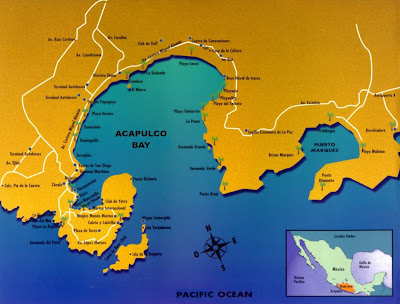 Map of Acapulco City Area