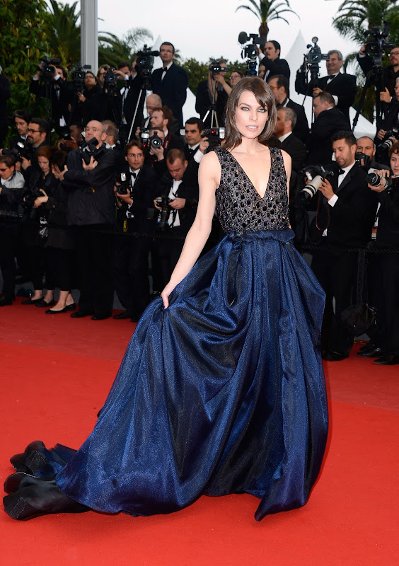 Milla Jovovich at Cannes film festival red carpet 2013
