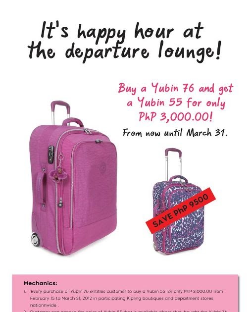 kipling trolley bag philippines