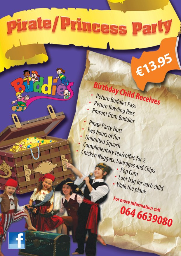 Buddies Indoor Softplay and Party Centre Killarney Kerry. Party Package
