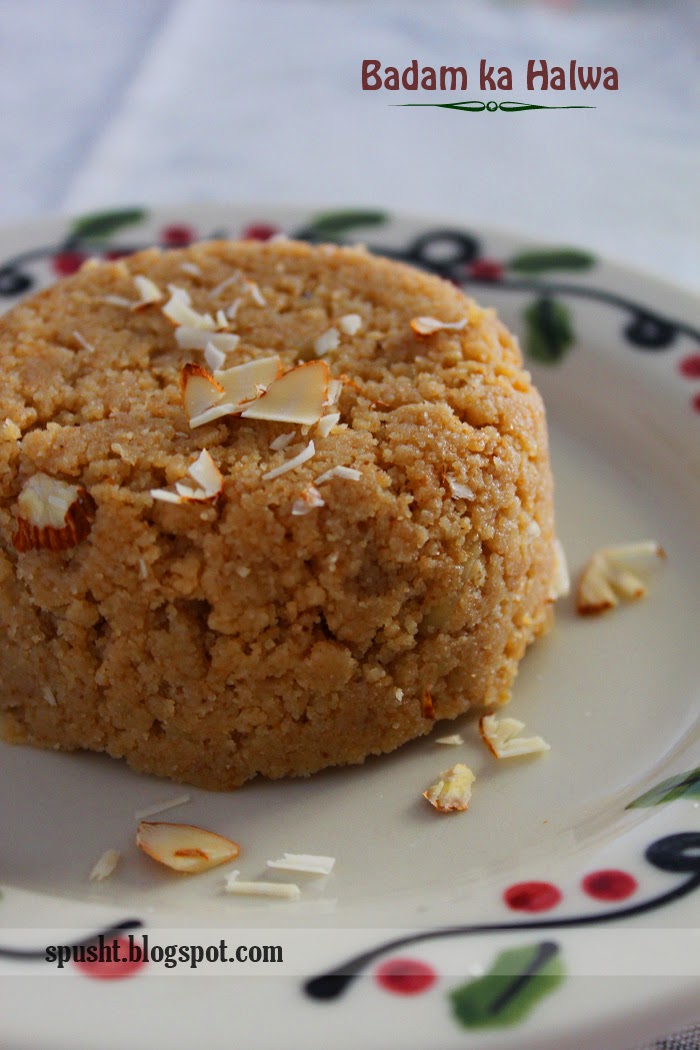 Spusht Badam ka Halwa Almond Halwa Recipe