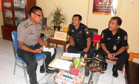 Senkom Medan Laporan Hasil Diklatnas ke Polres Medan