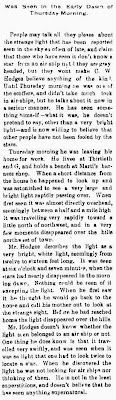 Was Seen in The Early Dawn (1 & 2) - Kearney Daily Hub (Kearney Nebraska) 3-11-1897 Was Seen in The Early Dawn (1 & 2) - Kearney Daily Hub (Kearney Nebraska) 3-11-1897
