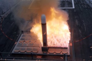 22 Reasons Why Starting World War 3 In The Middle East Is A Really Bad Idea - A Tactical Tomahawk Cruise Missile launches from the forward missile deck aboard the guided-missile destroyer USS Farragut (DDG 99)
