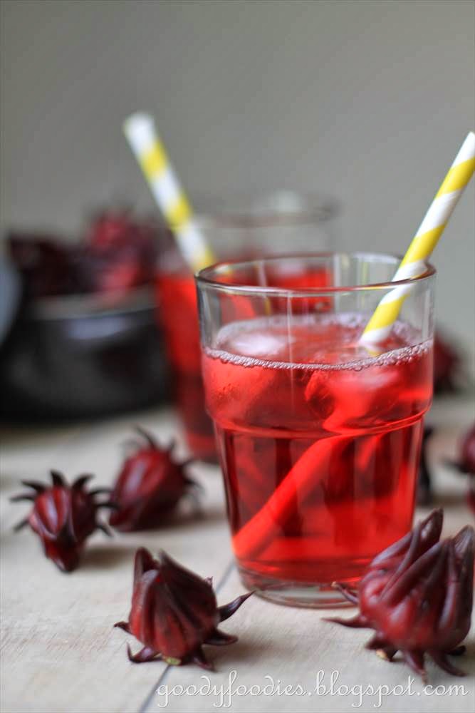 GoodyFoodies Recipe Roselle juice (Homemade "Ribena" drink)