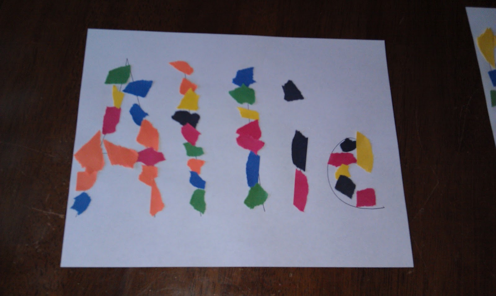 {Junk in their Trunk} Ripped Paper Art