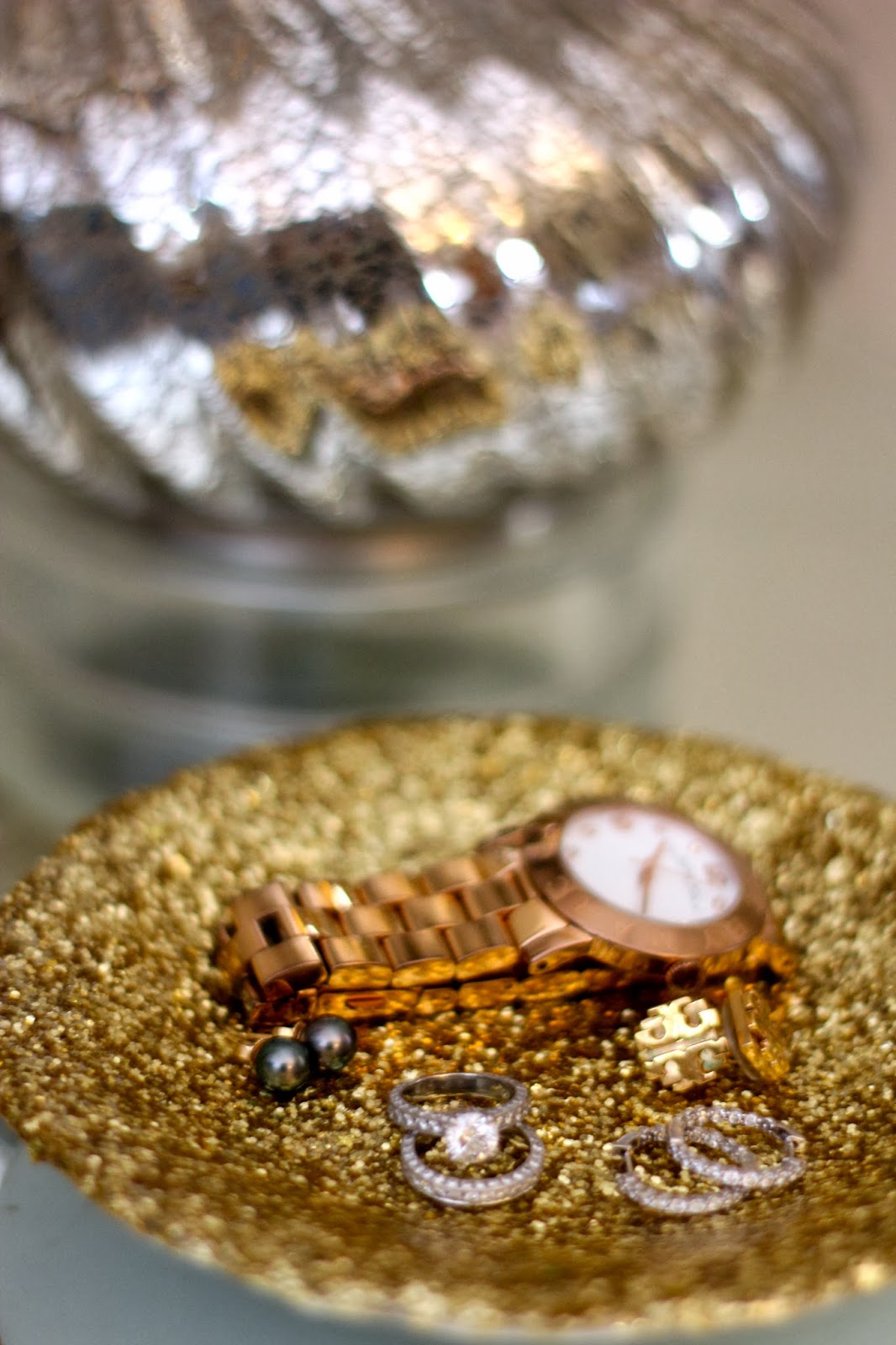 Life By Appointment DIY Glitter Jewelry Dish