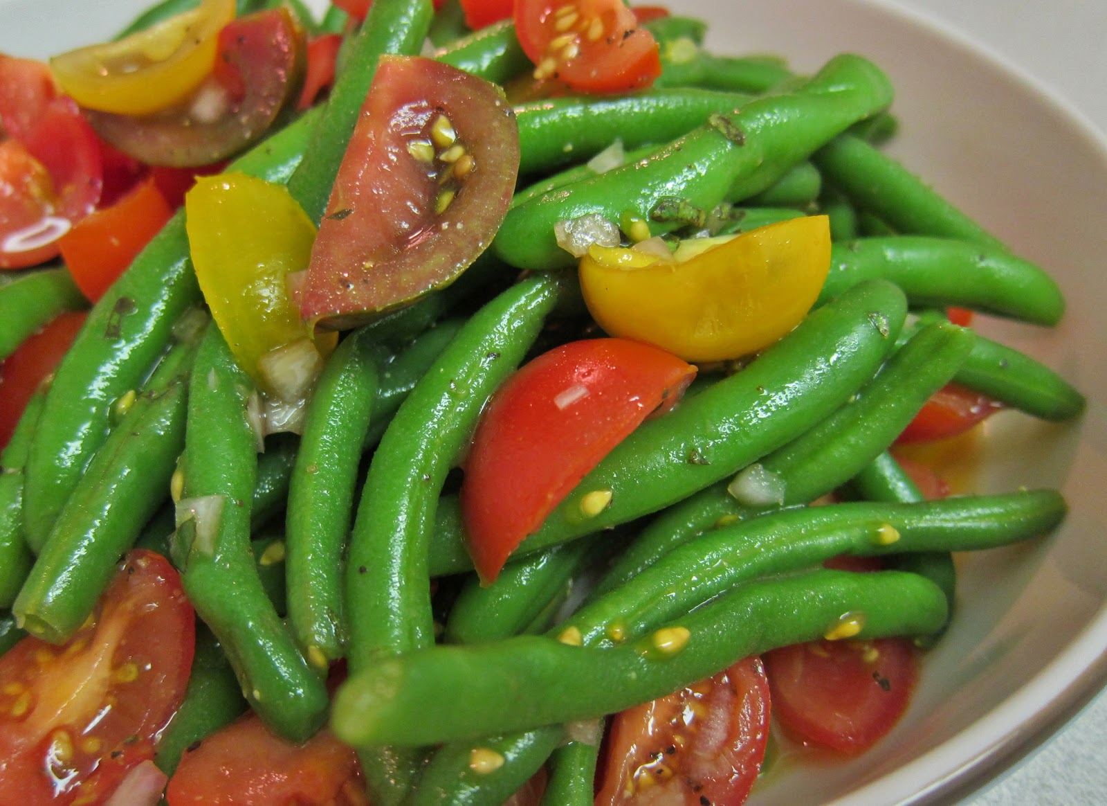 The Vegan Chronicle Green Bean and Cherry Tomato Salad