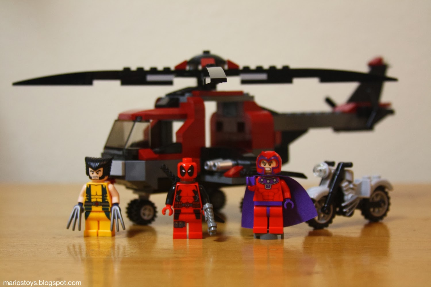lego deadpool helicopter