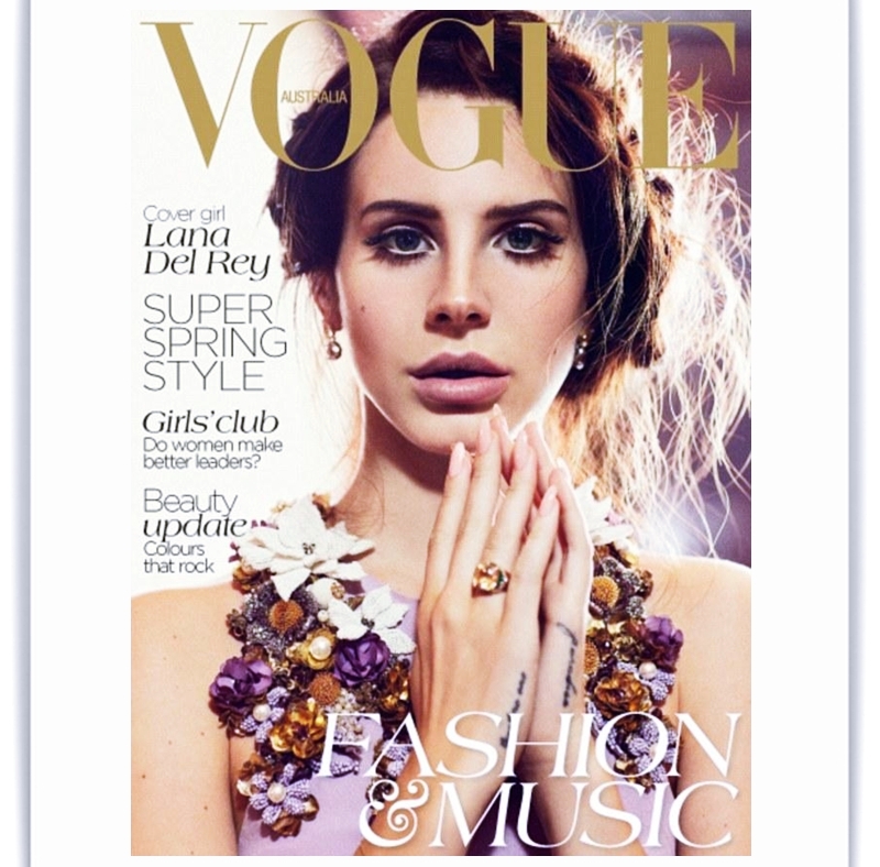 LANA DEL REY covers VOGUE AUSTRALIA Oct 2012