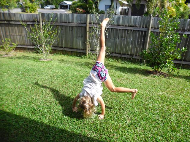 girl cartwheel