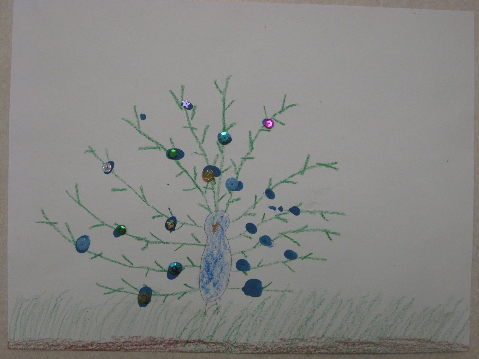 Miss Young's Art Room: Kindergarten Peacocks