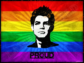 Proud Adam Lambert Rainbow Pride Flag T-shirt design
