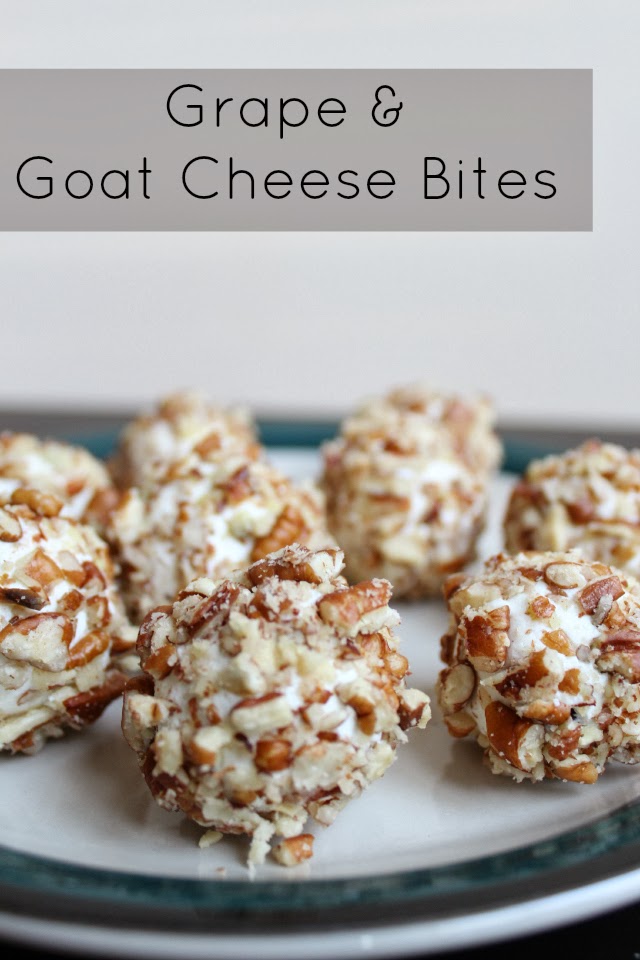 Stilettos and Diapers Grape & Goat Cheese Bites {Recipe}
