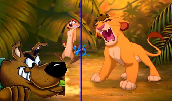 król lew vs. Scooby doo