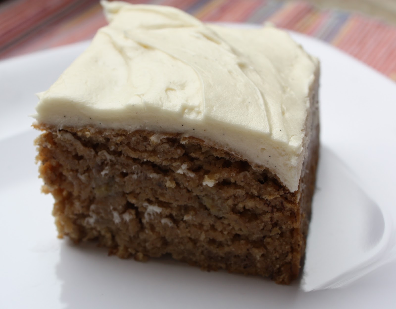 Oatmeal Banana Applesauce Cake