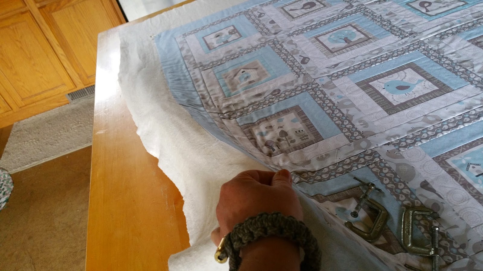 Sara's Quilting Corner Elmers Glue Quilt Basting Tutorial