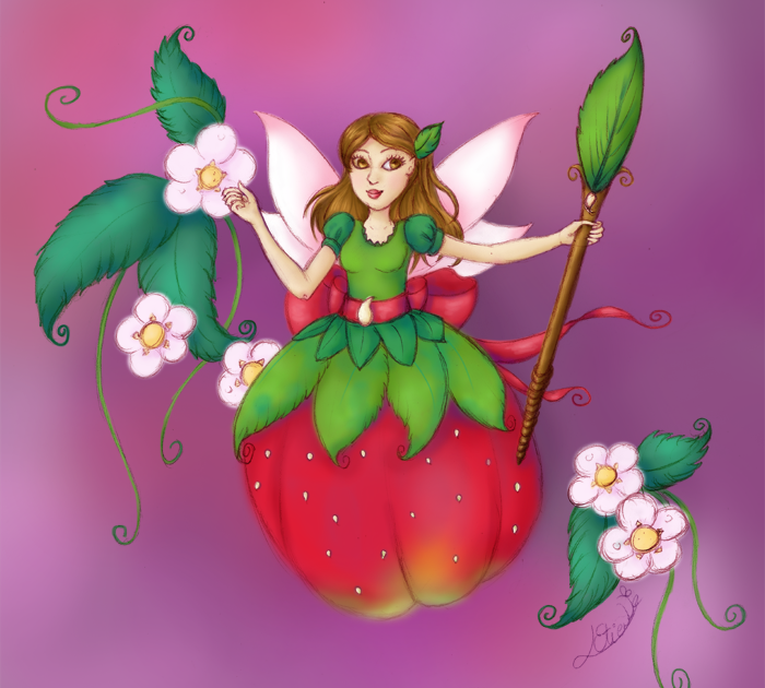 Laetitia Etienne auteur jeunesse Fée des fraises en couleur