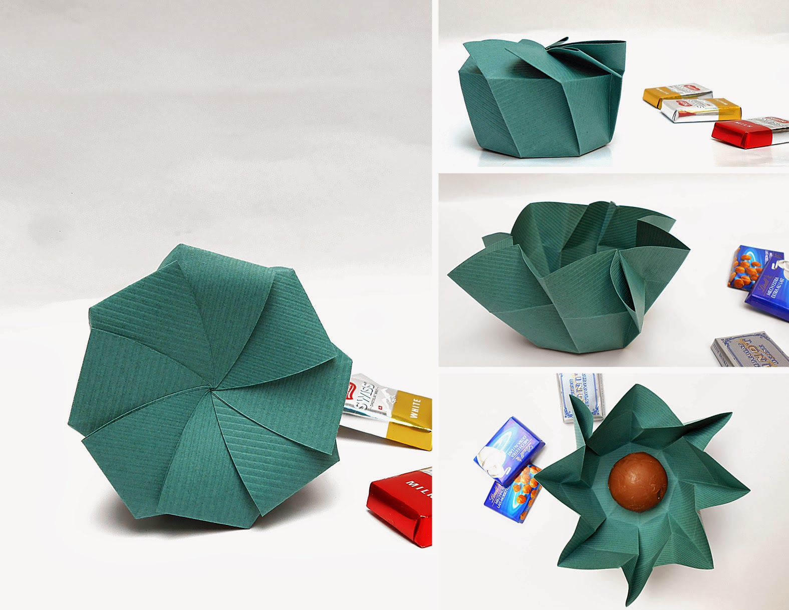 origami caja de regalo en espiral origami caja de regalo en espiral