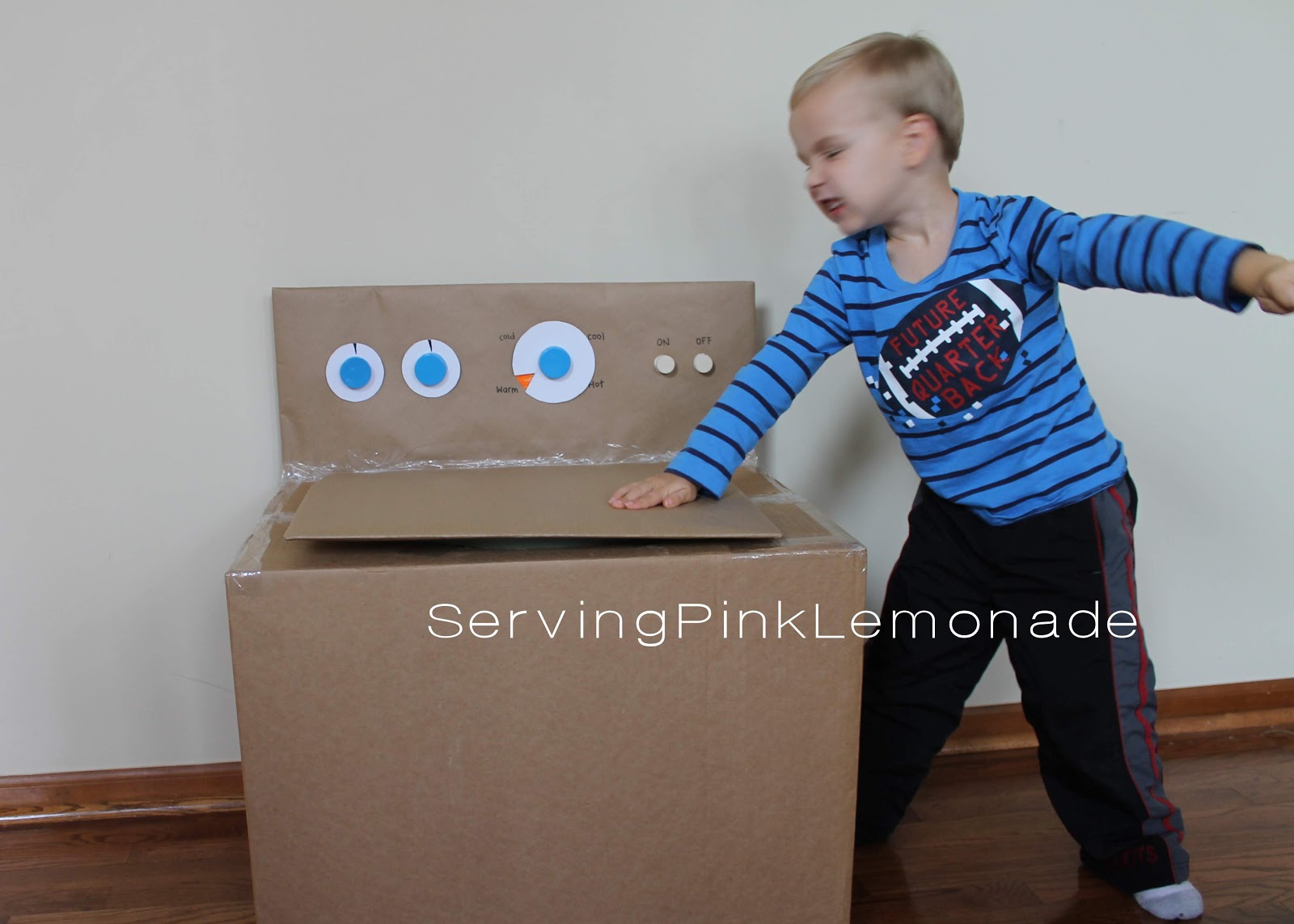 Serving Pink Lemonade Cardboard Box Washing Machine