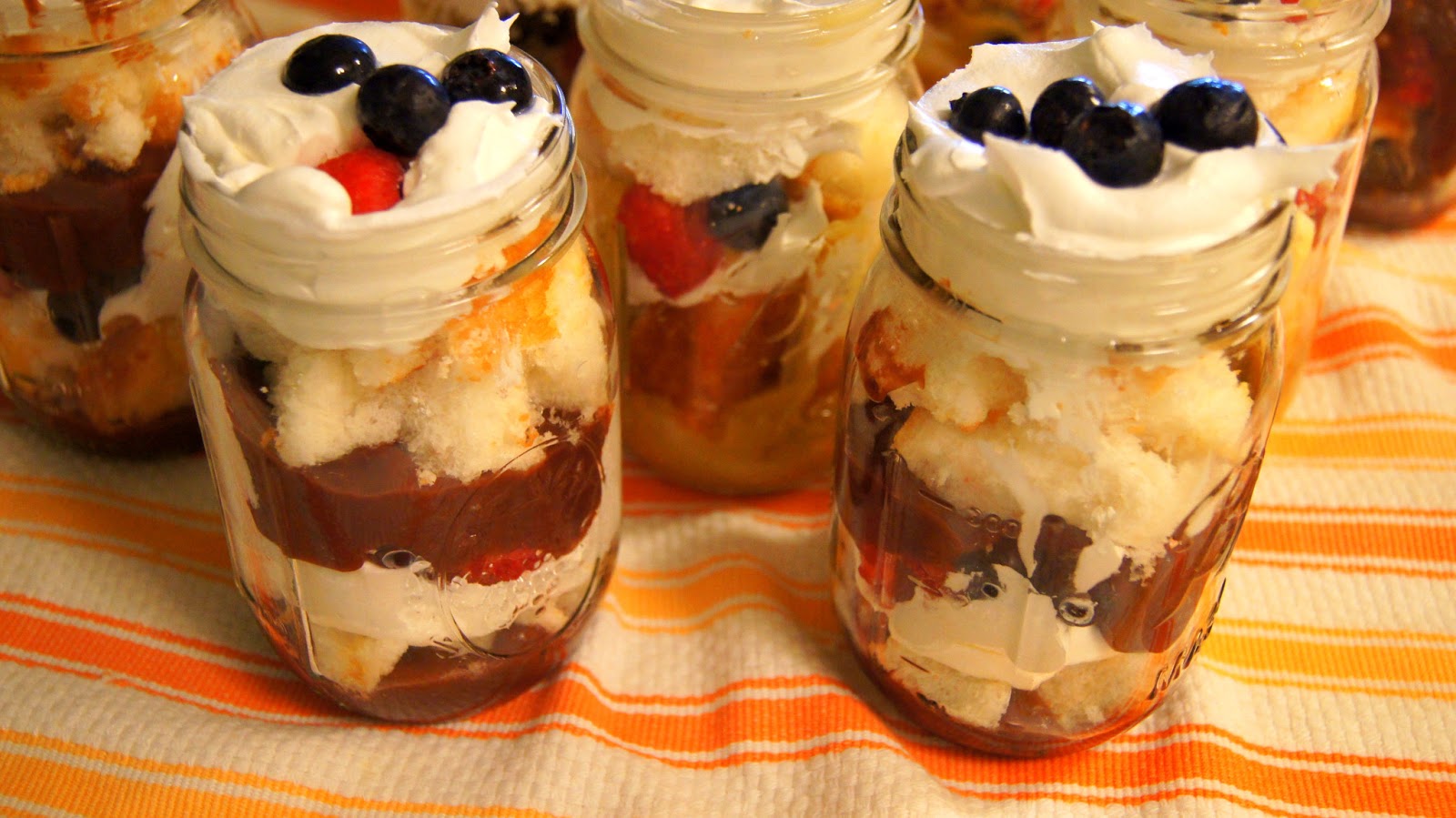 Elizabeth's Dutch Oven Raspberry and Chocolate Layer Parfait Dessert