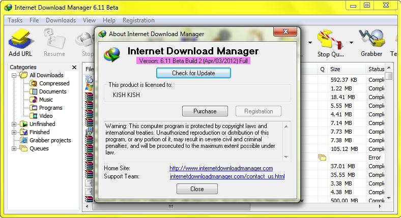 Internet Download Manager 6.11 Build 8 + Patch