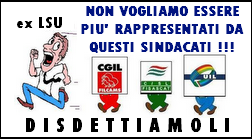 A T T E N Z I O N E QUESTI SINDACATI SI OPPOSERO AL TENTATIVO DI ASSUNZIONE ATA DEGLI EX LSU,