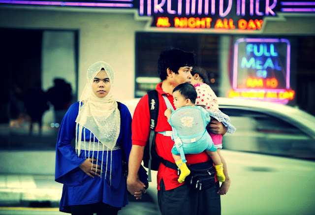 Malaysia pregnant woman man and childs