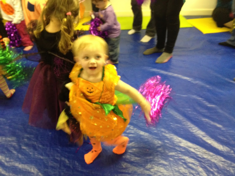 Poppy at her toddler halloween party
