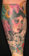 Gypsy Tattoo Design gypsy colored tattoo design