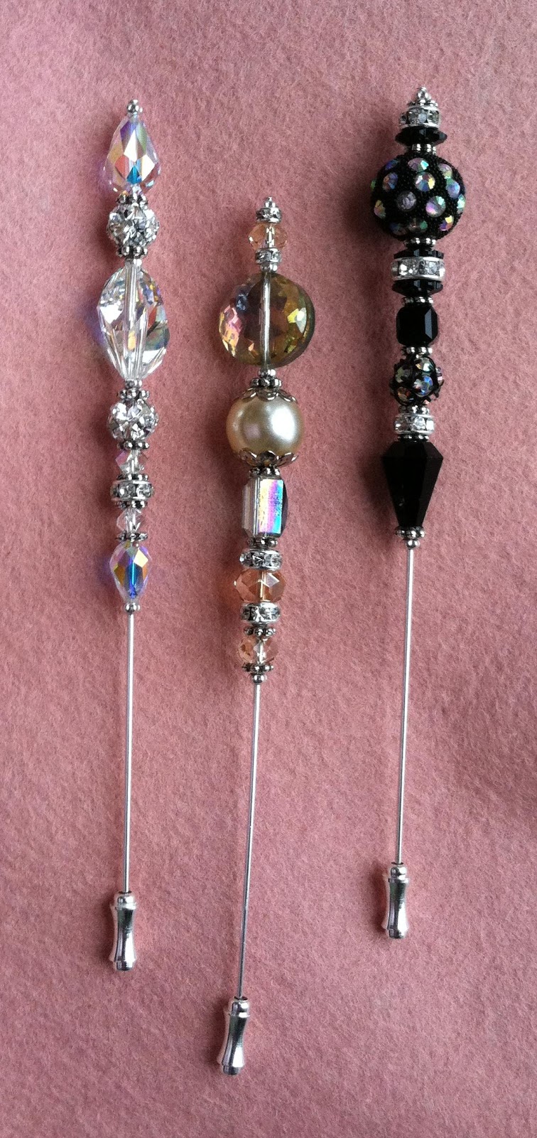 Shawkl Designs Beaded Hat Pins