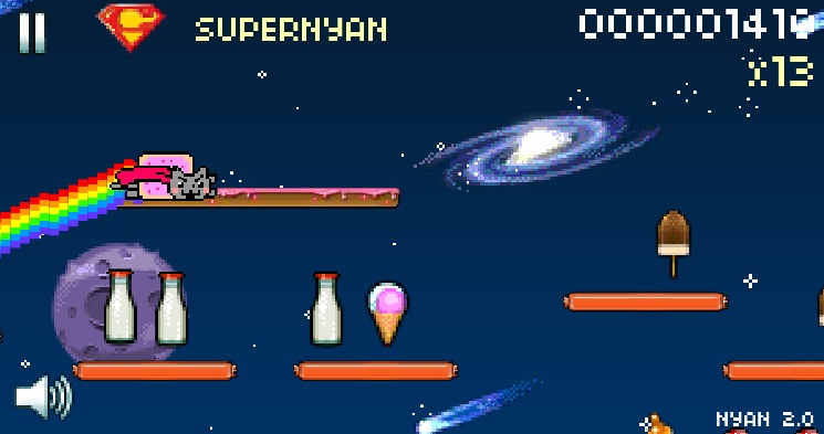 nyan cat lost in space superman theme nyan cat lost in space superman theme