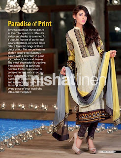 Nishat Linen Chiffon Lawn Eid Range 2013-14 For Ladies