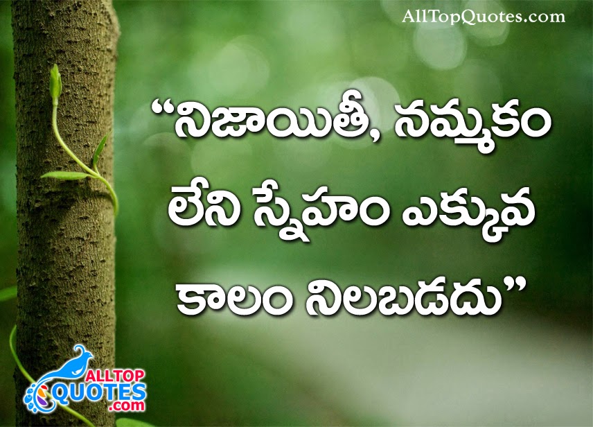 True Friendship Quotations in Telugu Language - All Top Quotes | Telugu