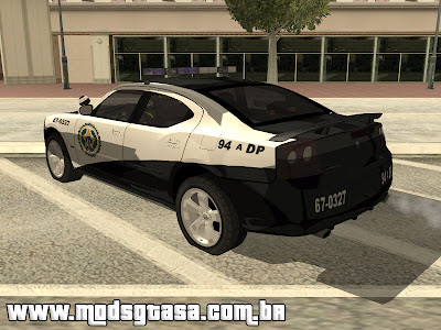 Dodge Charger Políca do Rio - Velozes e Furiosos 5 para GTA San Andreas
