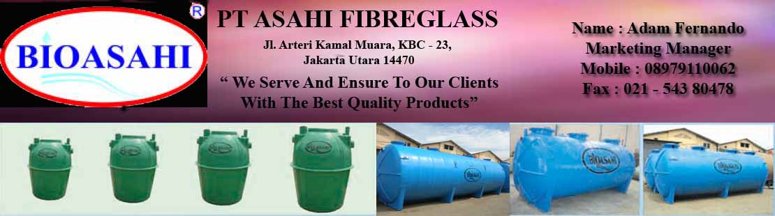 PT ASAHI FIBREGLASS = septic tank fiberglass | Sewage Treatment Plant